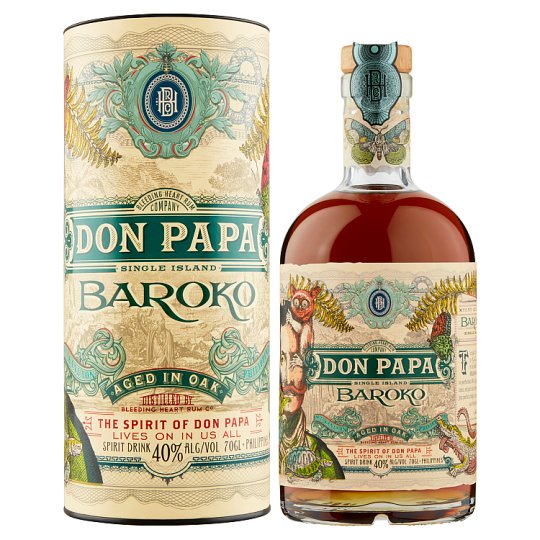 Don Papa Baroko Rum 700ml Tesco Groceries