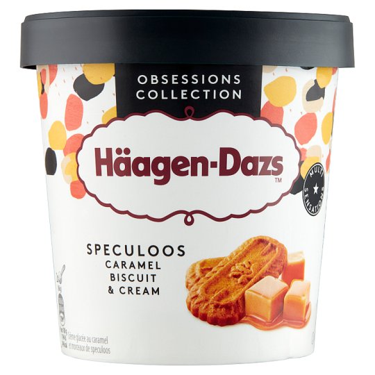 H Agen Dazs Ice Cream With Caramel Biscuit Pieces And Milk Caramel