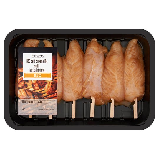 Tesco Bbq Flavoured Chicken Inner Breast Fillet Shashlik G Tesco