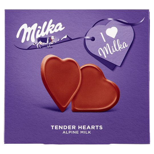 Milka I Love Milka Tender Hearts Chocolate With Alpine Milk G