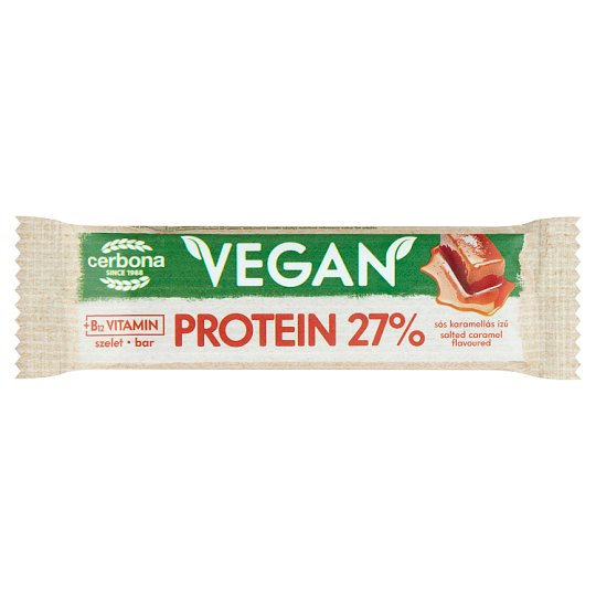 Cerbona Vegan Salted Caramel Flavoured High Protein Bar With Cocoa