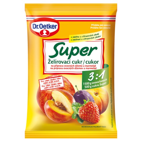 Dr Oetker Želírovací cukor Super 3 1 500 g Tesco Potraviny