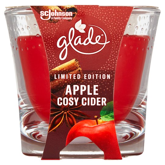 Glade Apple Cosy Cider sviečka vôňa jablka a škorice 129 g Tesco