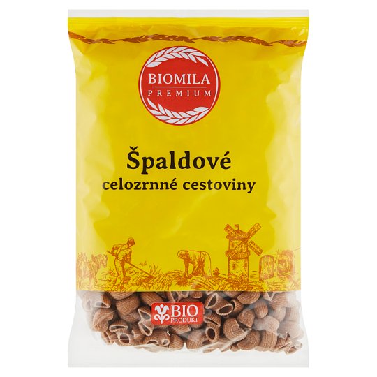 Biomila Premium Bio špaldové celozrnné cestoviny kolienka 400 g Tesco