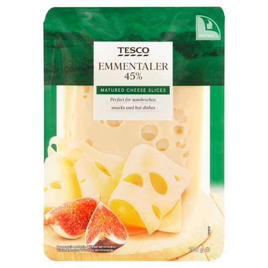 Tesco Emmentaler Matured Cheese Slices G Tesco Groceries