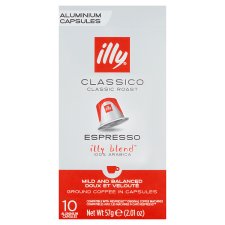 Illy Espresso Classico 10 Aluminum Capsules Compatible With Nespresso