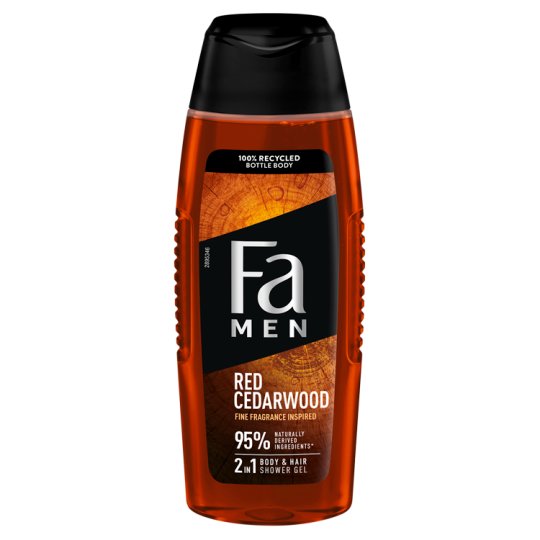 Fa Men Shower Gel 2in1 Red Cedarwood 250 Ml Tesco Groceries