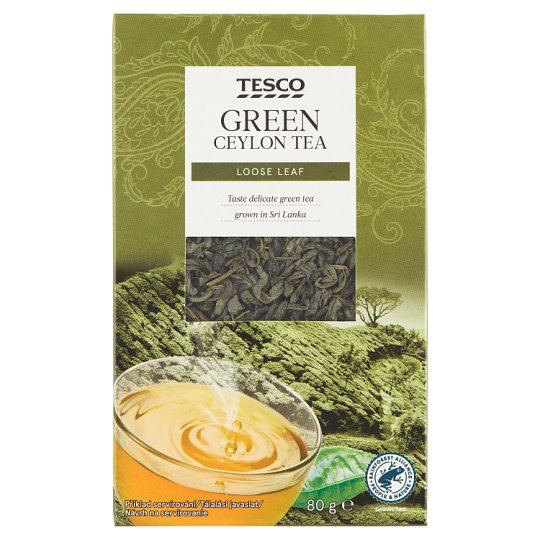 Tesco Green Ceylon Tea 80g