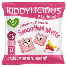 Kiddylicious Strawberry and Banana Fruit Pillows 6g