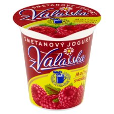 Mlékárna Valašské Meziříčí Smetanový jogurt z Valašska malina s vanilkou 150g