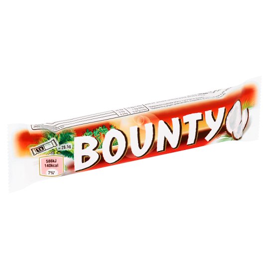 Bounty Dark čokoláda plněná kokosem 2 x 28,5g
