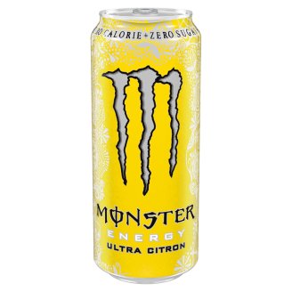 Monster Energy Ultra Lemon Carbonated Energy Drink 500ml - Tesco Groceries