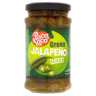 Poco Loco Zelené papričky Jalapeño plátky 220g