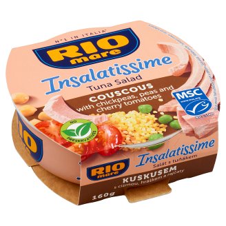 Rio Mare Insalatissime Hotový pokrm z kuskusu, zeleniny a tuňáka 160g