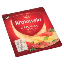 Krolewski Original 45 % Swiss type Cheese with Large Eyes Slices 100g