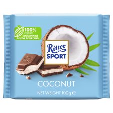 Ritter Sport Kokosová čokoláda 100g