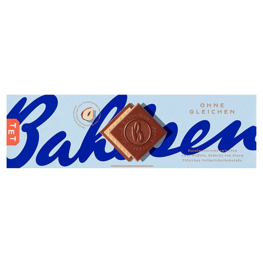 Bahlsen Wafers Semi-Dipped in Milk Chocolate with Hazelnut Filling 125g