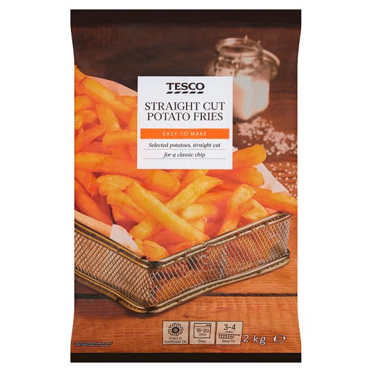 Tesco Straight Cut bramborové hranolky 2kg