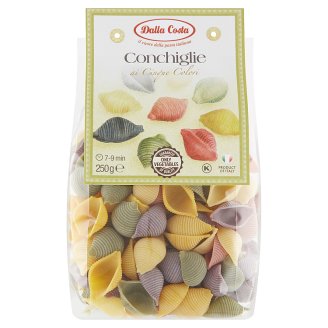 Dalla Costa Pětibarevné mušle semolinové těstoviny sušené 250g