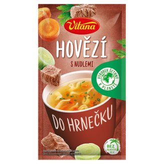 Vitana Do hrnečku Instantní hovězí polévka s celestýnskými nudlemi 20g
