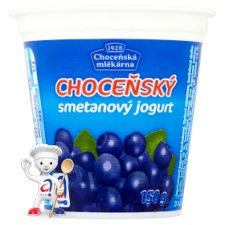 Choceňská Mlékárna Choceňský smetanový jogurt borůvkový 150g