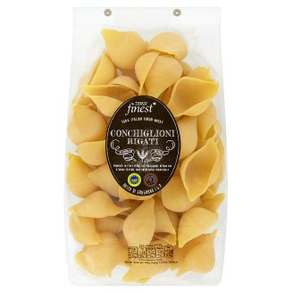 Tesco Finest Conchiglioni Rigati bezvaječné semolinové sušené těstoviny 500g