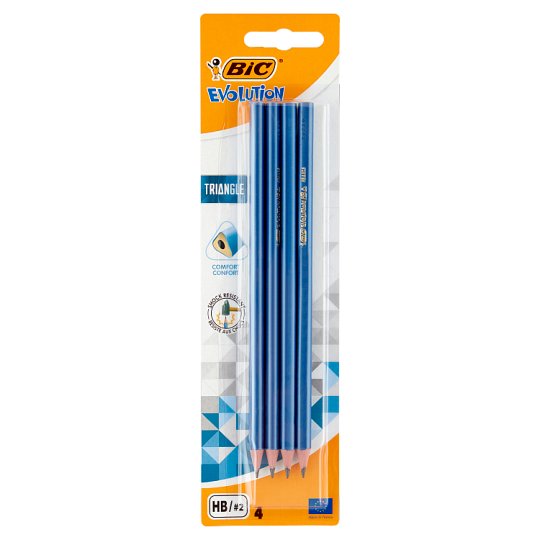 Bic Evolution HB/2 WoodFree Graphite Pencil 4 pcs Tesco Groceries