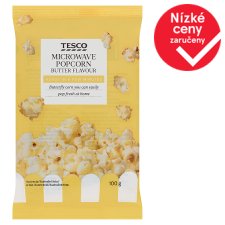 Tesco Microwave Popcorn Butter Flavour 100g