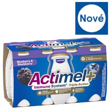 ACTIMEL Triple Action Borůvka - Ostružina 8 x 100g