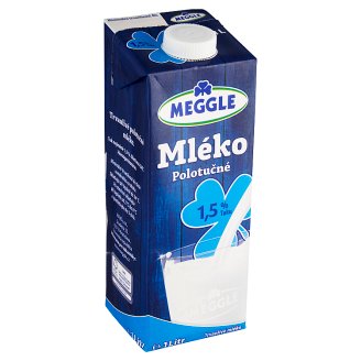 Meggle Mléko polotučné 1,5% tuku 1l
