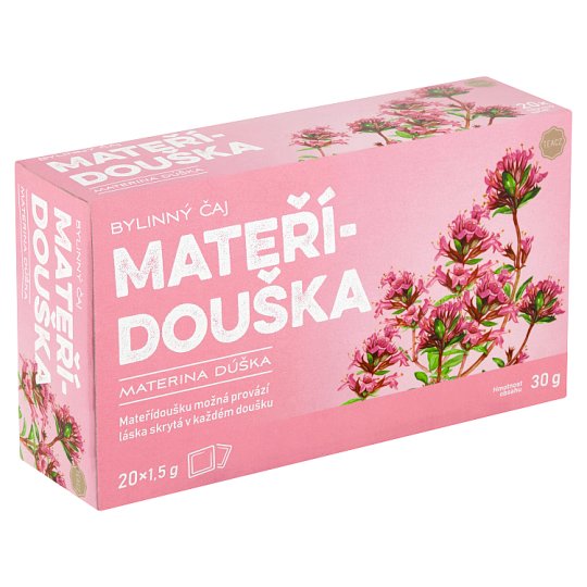 Bylinný čaj mateřídouška 20 x 1,5g