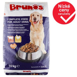 Brunos Kompletní krmivo pro dospělé psy s příchutí hovězího a drůbežího 10kg