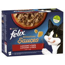 FELIX Sensations Sauces - Selection in Flavored Sauces with Beef, Lamb, Turkey and Duck 12 x 85g