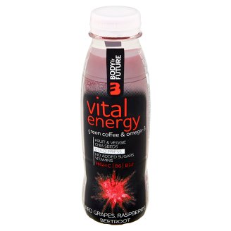 Body&Future Vital Energy červené hrozny, malina, řepa, chia 330ml