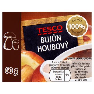 Tesco Houbový bujón 6 x 10g