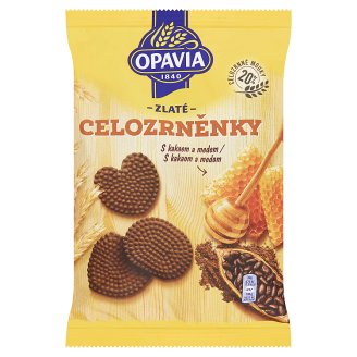 Opavia Zlaté Celozrněnky s kakaem a medem 180g