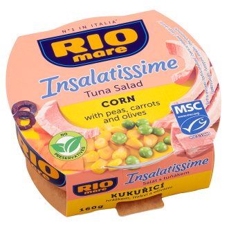 Rio Mare Insalatissime Hotový pokrm ze zeleniny a tuňáka 160g