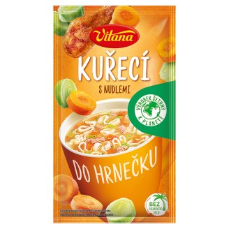 Vitana Do hrnečku Instantní kuřecí polévka s nudlemi 14g
