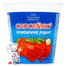 Choceňská Mlékárna Choceňský smetanový jogurt jahodový 150g