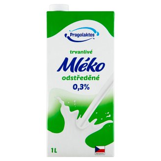 Pragolaktos Trvanlivé mléko odtučněné 0,5% 1l