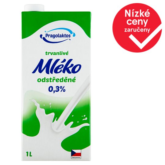 Výsledek obrázku pro odtučněné mléko tesco