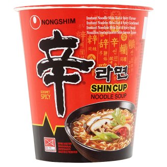 Nongshim Instantní nudlová polévka Shin Cup pálivá 68g