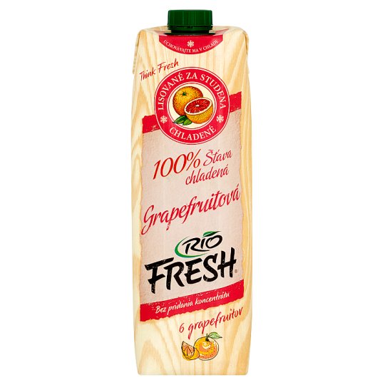 RIO FRESH 100% grapefruitová šťáva lisovaná za studena 1l