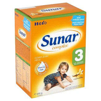 Sunar Complex 3 sušená mléčná výživa pro malé děti vanilka 2 x 300g