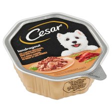 Cesar Kompletní mokré krmivo pro dospělé psy s jemným krůtím, hovězím a bylinkami 150g