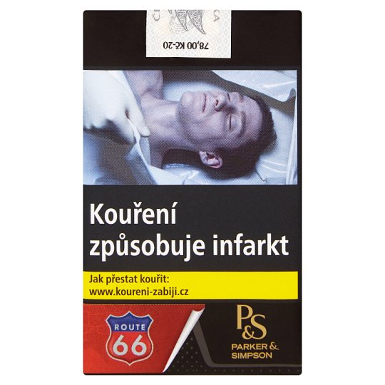 Parker & Simpson Route 66 cigarety s filtrem 20 ks