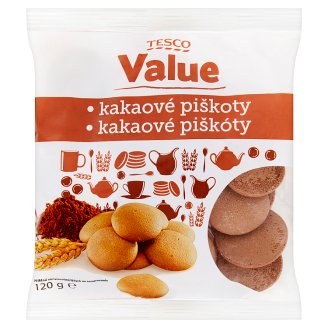 Tesco Value Kakaové piškoty 120g