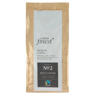 Tesco Finest Kenyan pražená mletá káva 227g