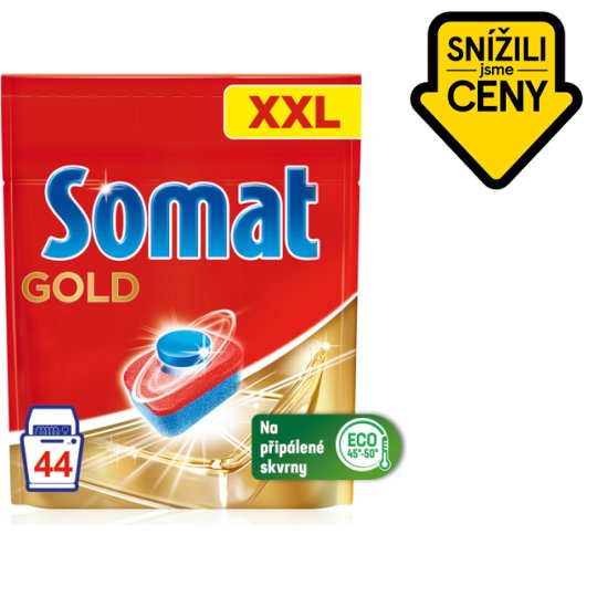 Somat Gold Dishwasher Tablets 44 x 18.6g (818.4g) Tesco Groceries