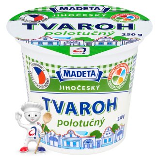 Madeta Jihočeský tvaroh polotučný 250g